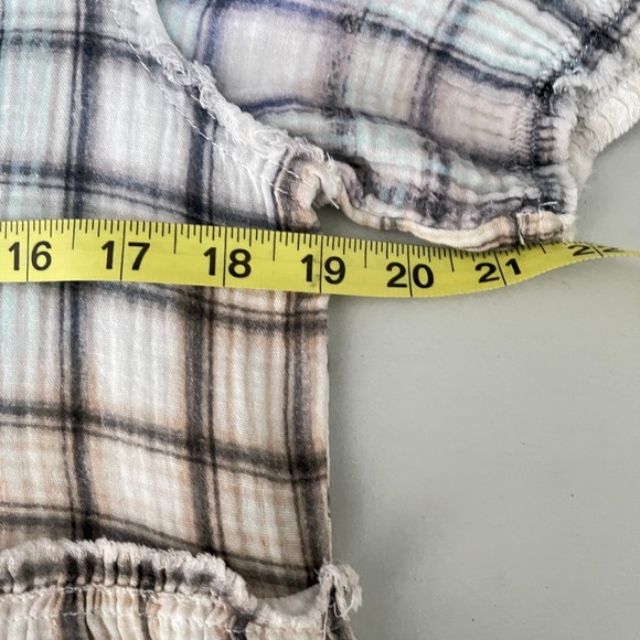 R13 Plaid Tiered Shredded Relaxed Midi Dress Size S - Picture 7 of 14